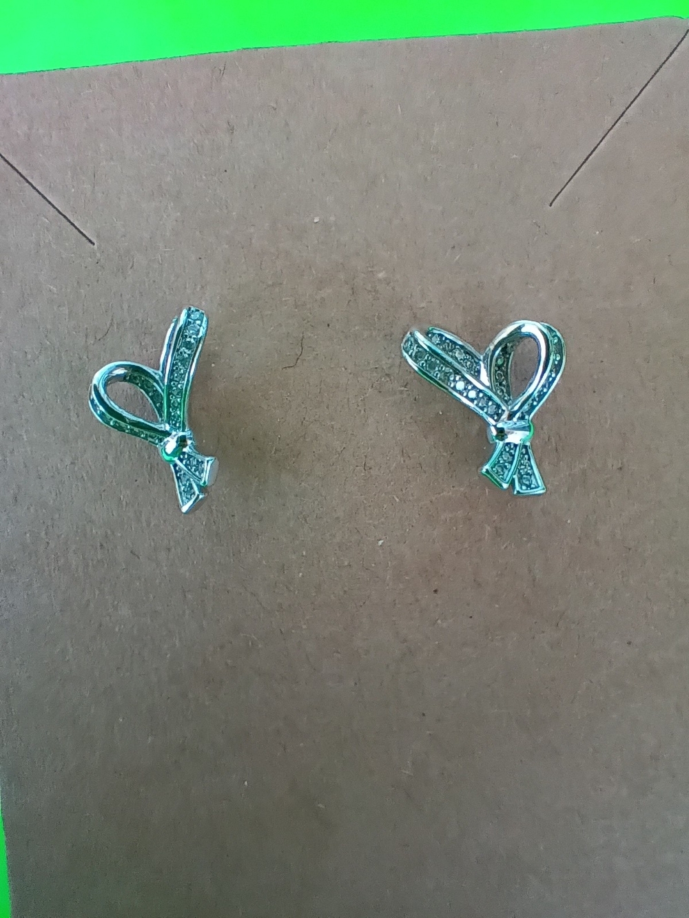 Kate Spade All Tied Up Pave' Stud Earrings 🩷